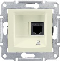 Розетка компьютерная без рамки Schneider Electric Sedna 1-м. RJ45 5e бежевый картинка